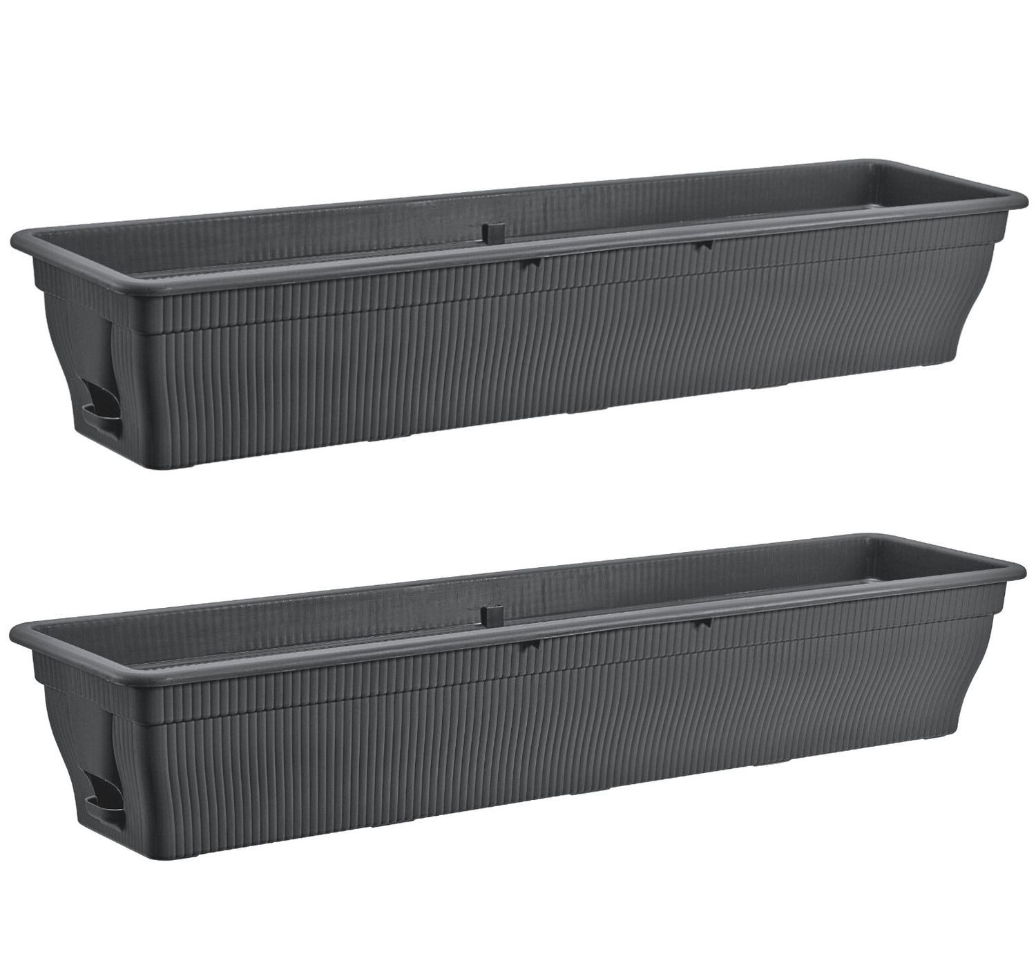 BURI Blumenkasten 2x Balkonkasten 100cm Wasserspeicher günstig online kaufen