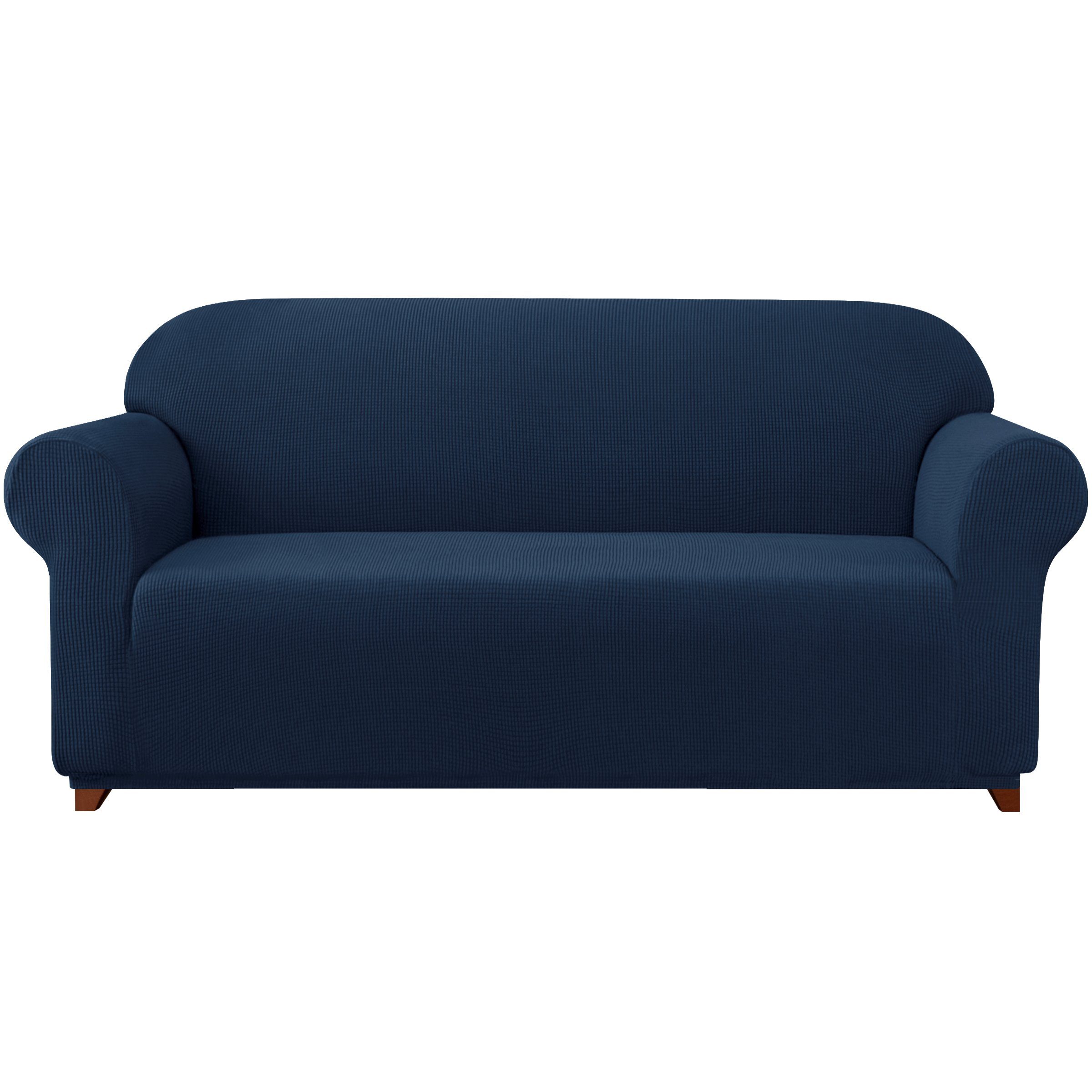 Sofahusse 2/3/4 Sitzer Sofabezug, SUBRTEX, mit dezentem Muster Marineblau
