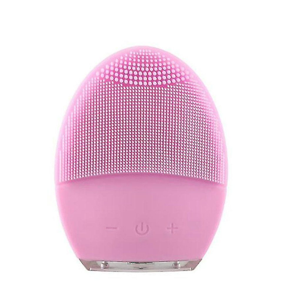 UE Stock Gesichtsreinigungsbürste YUNCHI Gesichtsbürste elektrischer Gesichtsreiniger Silikon Rosa Pink, ideal für Gesichtsreinigung und Massage