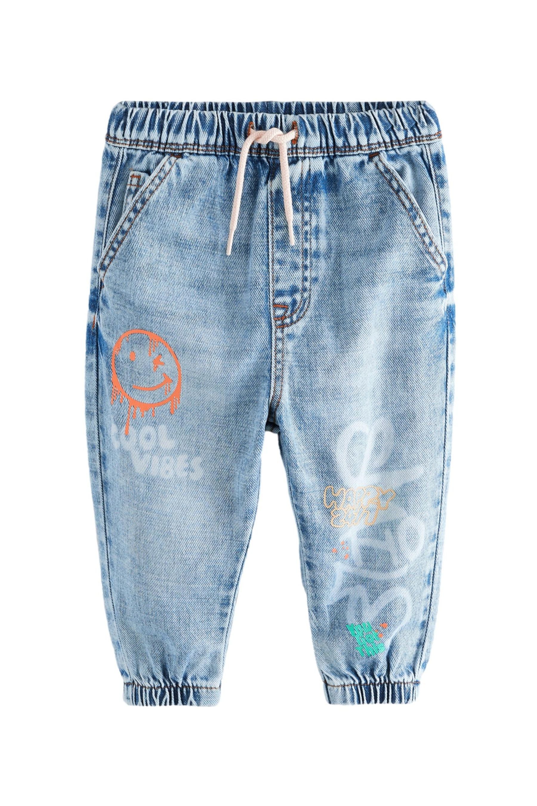 Next Schlupfjeans Jeans mit Graffiti-Print aus günstig online kaufen