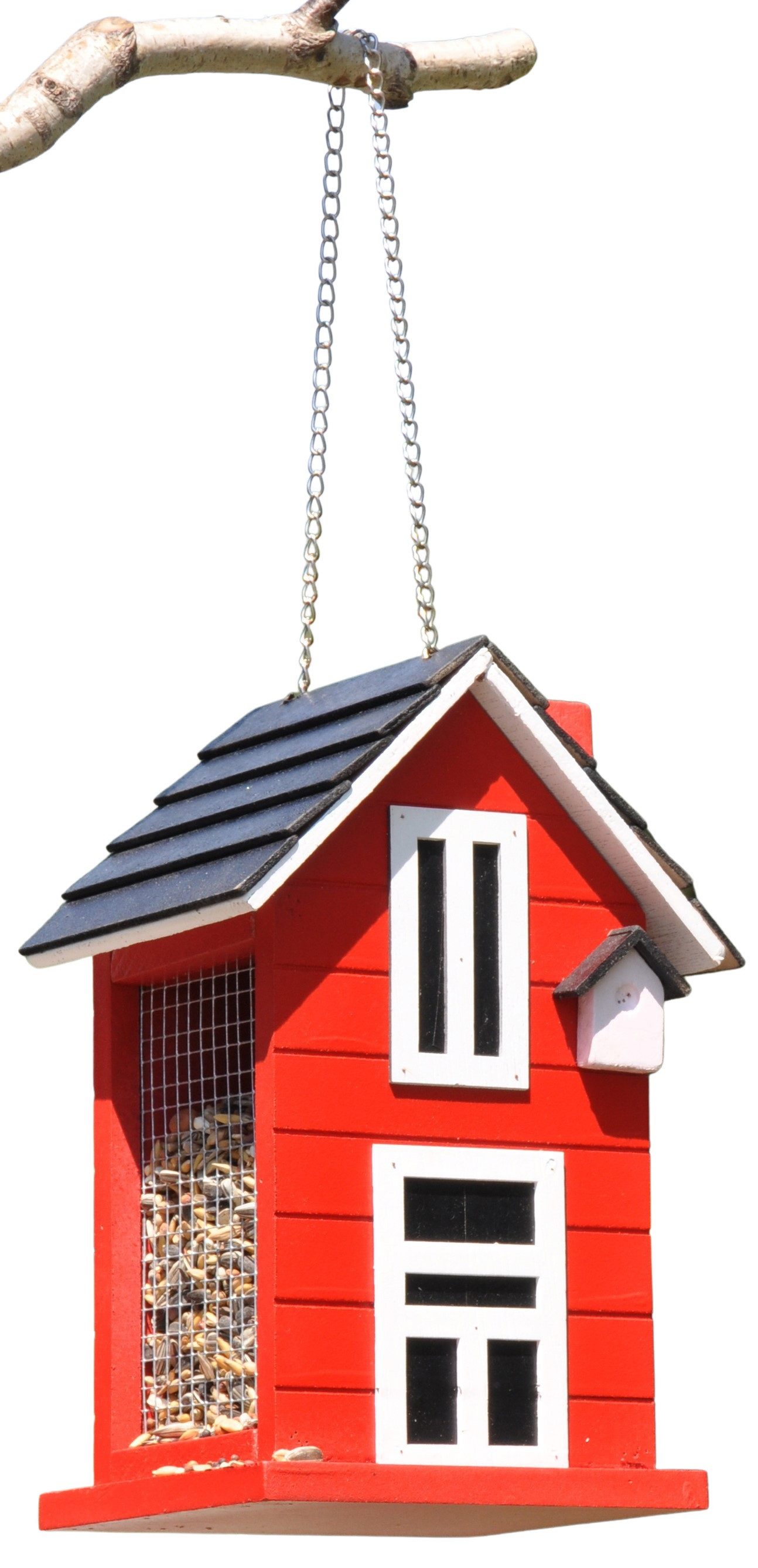 Bambelaa! Vogelhaus Vogelhaus Zum Aufhängen Holz Futterstation Vogelhäuschen für Wildvögel