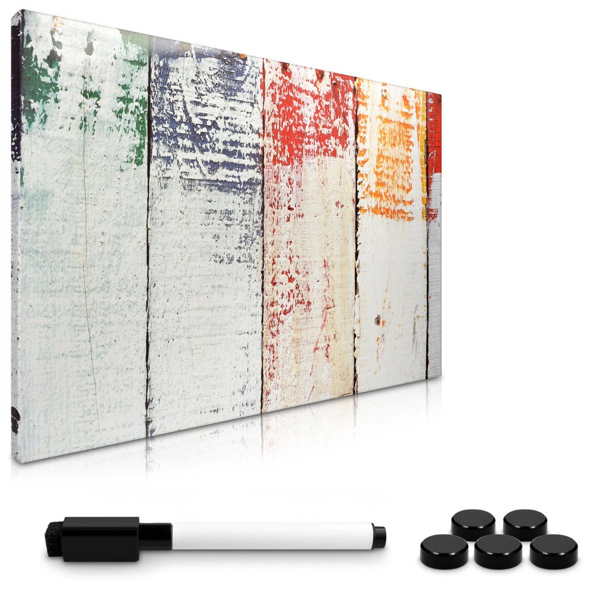 Tafel Magnetpinnwand Memoboard - 60x40 cm abwaschbar mit Halterung