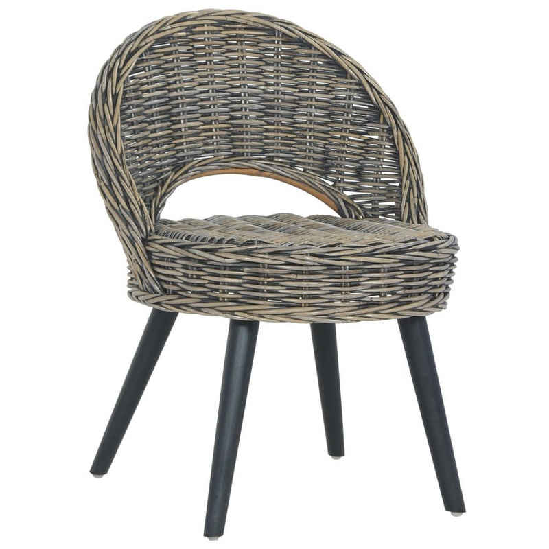 vidaXL Sessel Sessel Kubu-Rattan Schwarz (1-St)