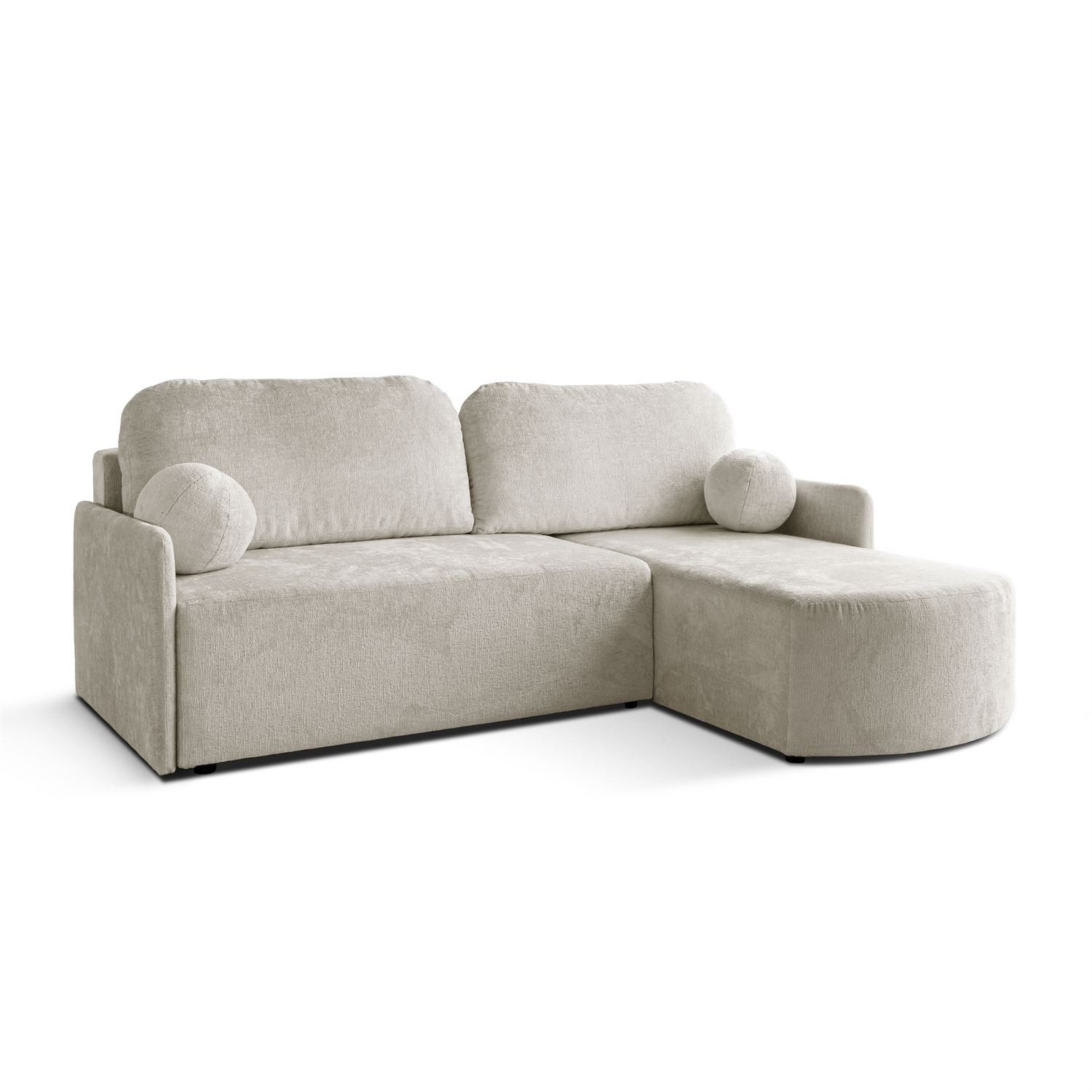 Lookway Ecksofa BLISS mit Schlaffunktion und Bettkaste, 212x160x95 cm