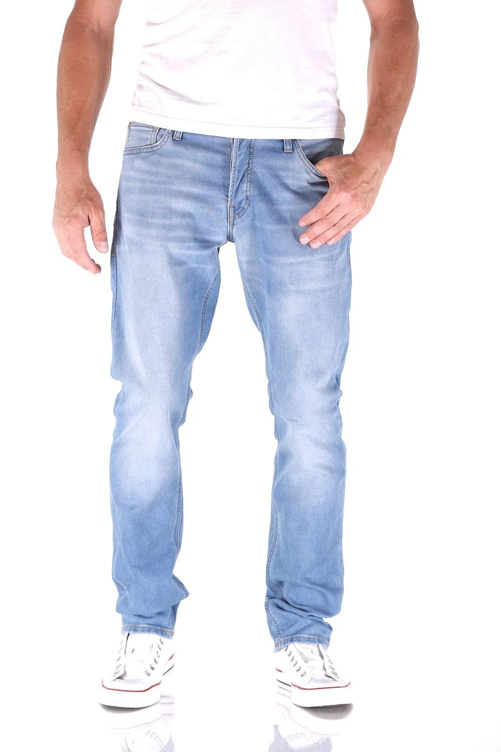 Jack & Jones Slim-fit-Jeans Jack & Jones Glenn Dash Indigo Slim Fit Herren Jeans Blau (GE003)