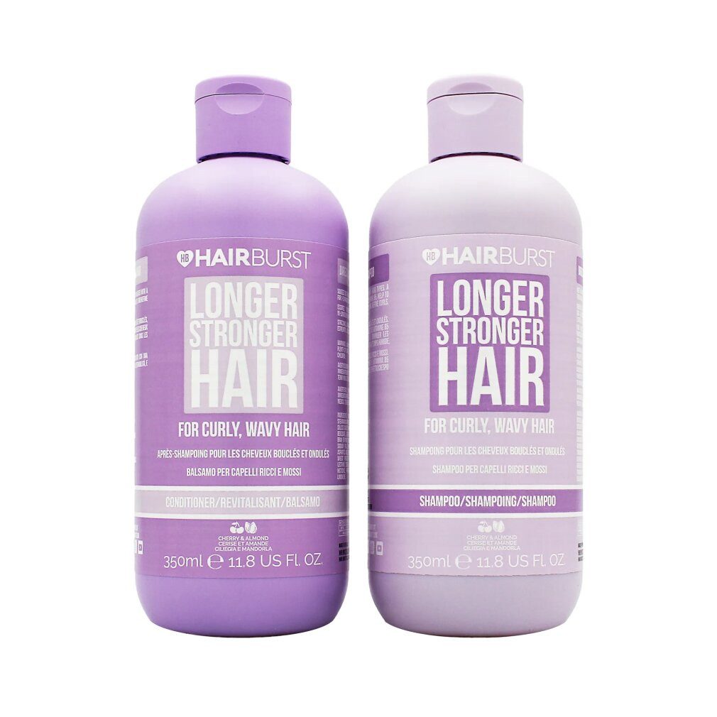 Hairburst Haarshampoo Curly and Wavy Hair Bundle - Shampoo 350ml + Conditioner 350ml