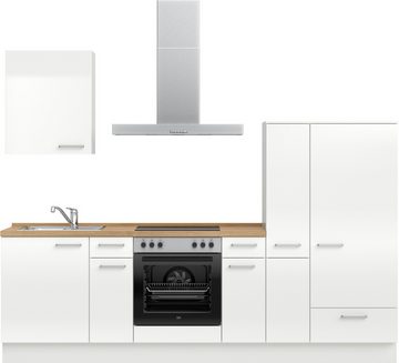 nobilia® Küchenzeile "Flash basic", vormontiert, Ausrichtung wählbar, Breite 270 cm, ohne E-Geräte