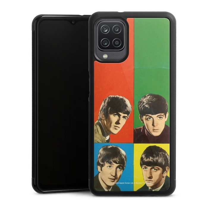 DeinDesign Handyhülle Rock 'n' Roll Gesichter The Beatles The Beatles - Faces Color Samsung Galaxy A12 Gallery Case Glas Hülle