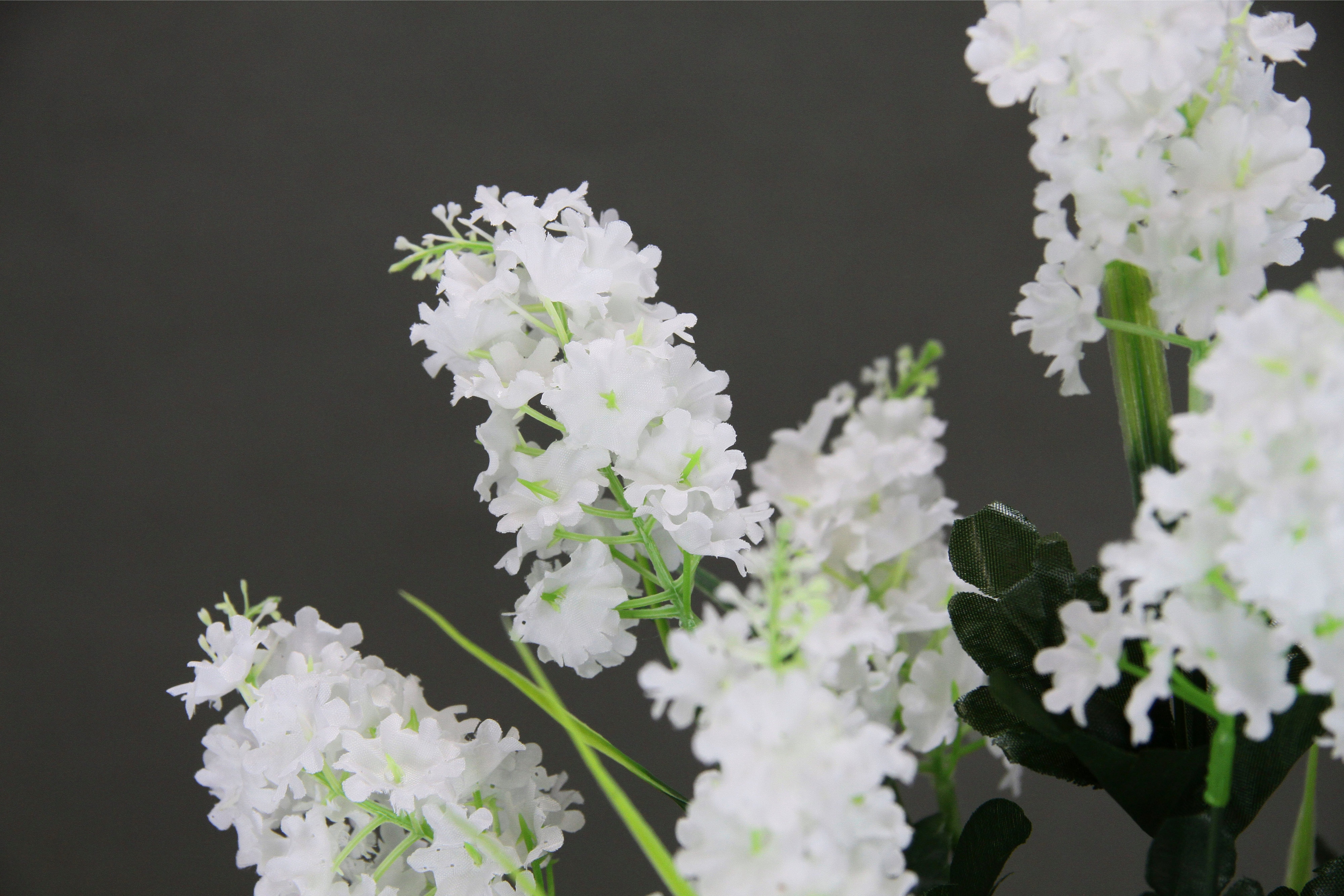 Kunstblume Fliederbusch, I.GE.A., Höhe 52 cm, 3er Set Hochzeitsdeko Dekoblume Frühling Glyzinien Wisteria Blauregen