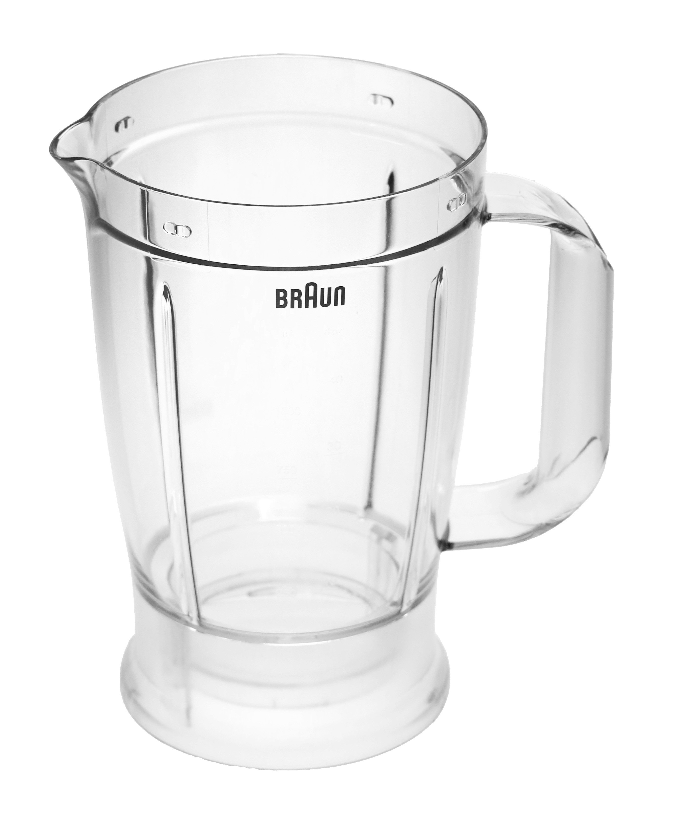De'Longhi Auffangbehälter Braun AS00000100 Mixbecher für FP3131 FP3211 FP3233 Easy Prep Küchenma