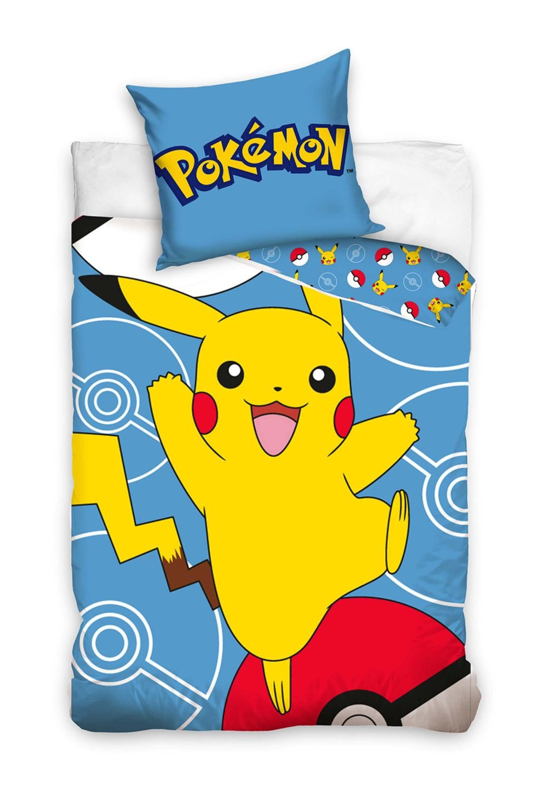 Carbotex Bettwäsche Pokemon - Wende-Bettwäsche-Set, 135x200 & 80x80, Pikach günstig online kaufen