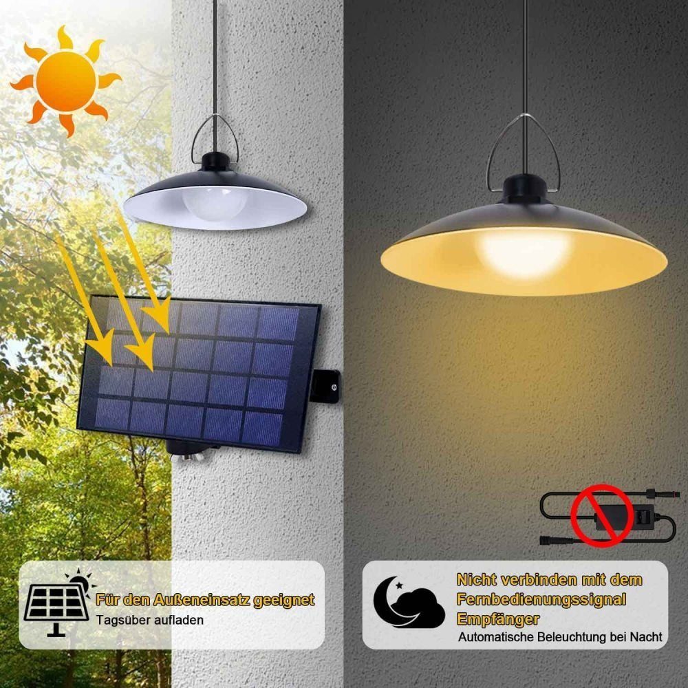 Außen GelldG Solarlampen wasserdicht Solar Hängelampe-IP65 Wandleuchte für