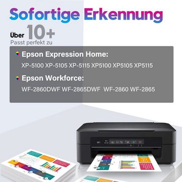 MOOHO für EPSON 502XL 502 XL Tintenpatrone (Multipack, XP-5150 5100 WF2860)