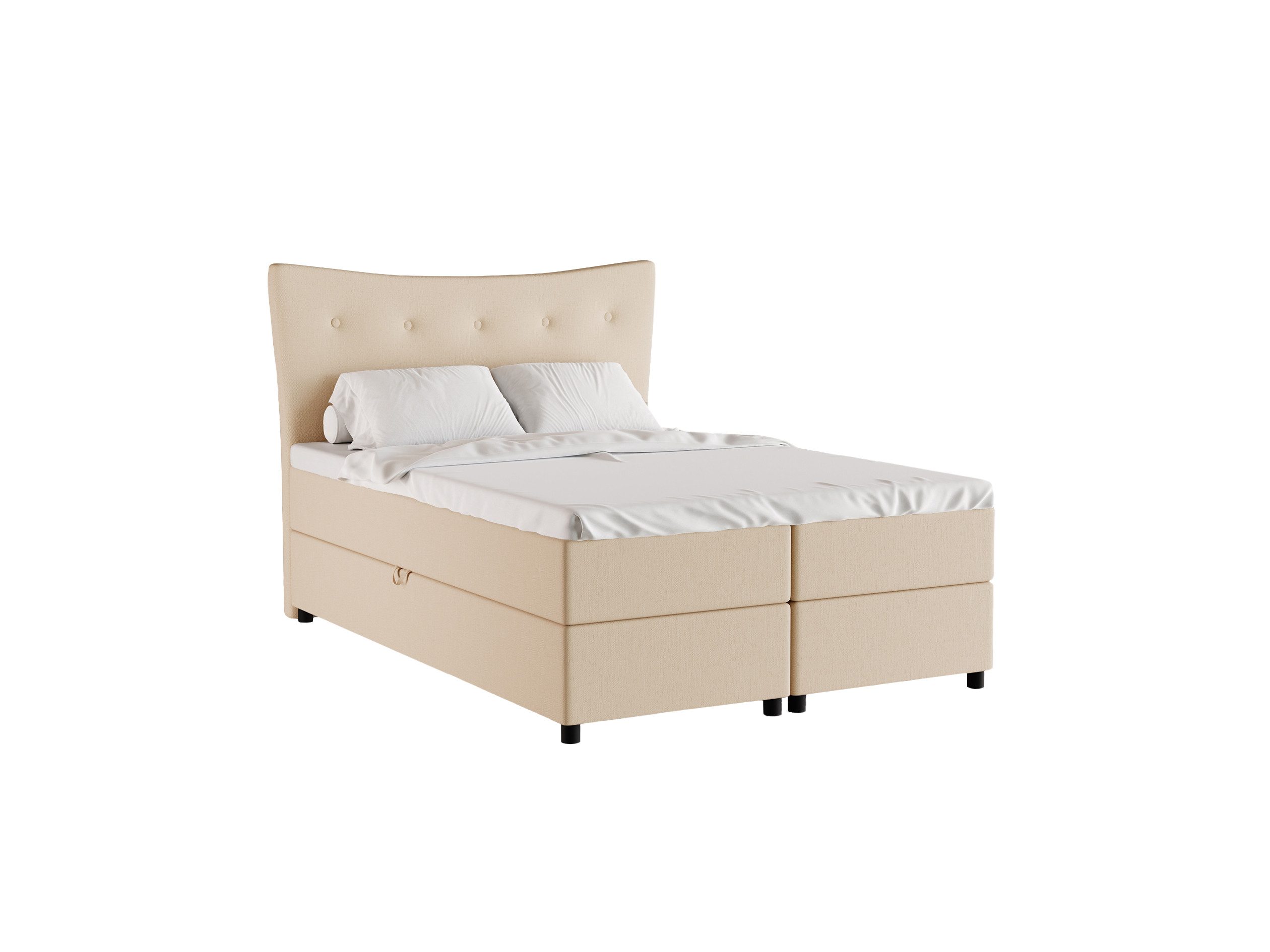 Homesy Boxbett Nevada mit bettkasten 140cm 160cm 180cm x 200 cm mit topper, H3 (Perfekt für erholsamen Schlaf), Komfortables Boxbett Nevada mit Bettkasten, Matratze und Topper