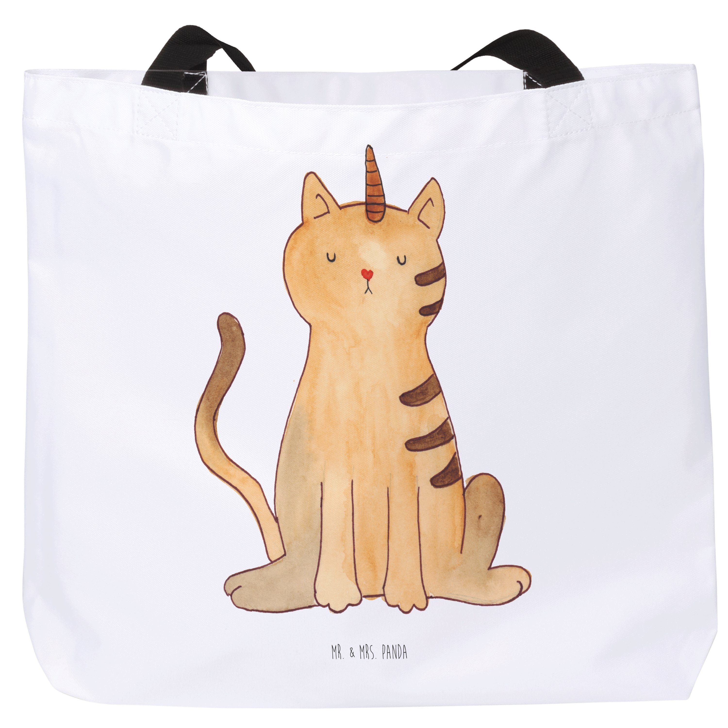 Pegasus, Einhörner, (1-tlg) Katze Mrs. Mr. & - Geschenk, Shopper - Einhorn Unicorn, Shopper Panda Weiß