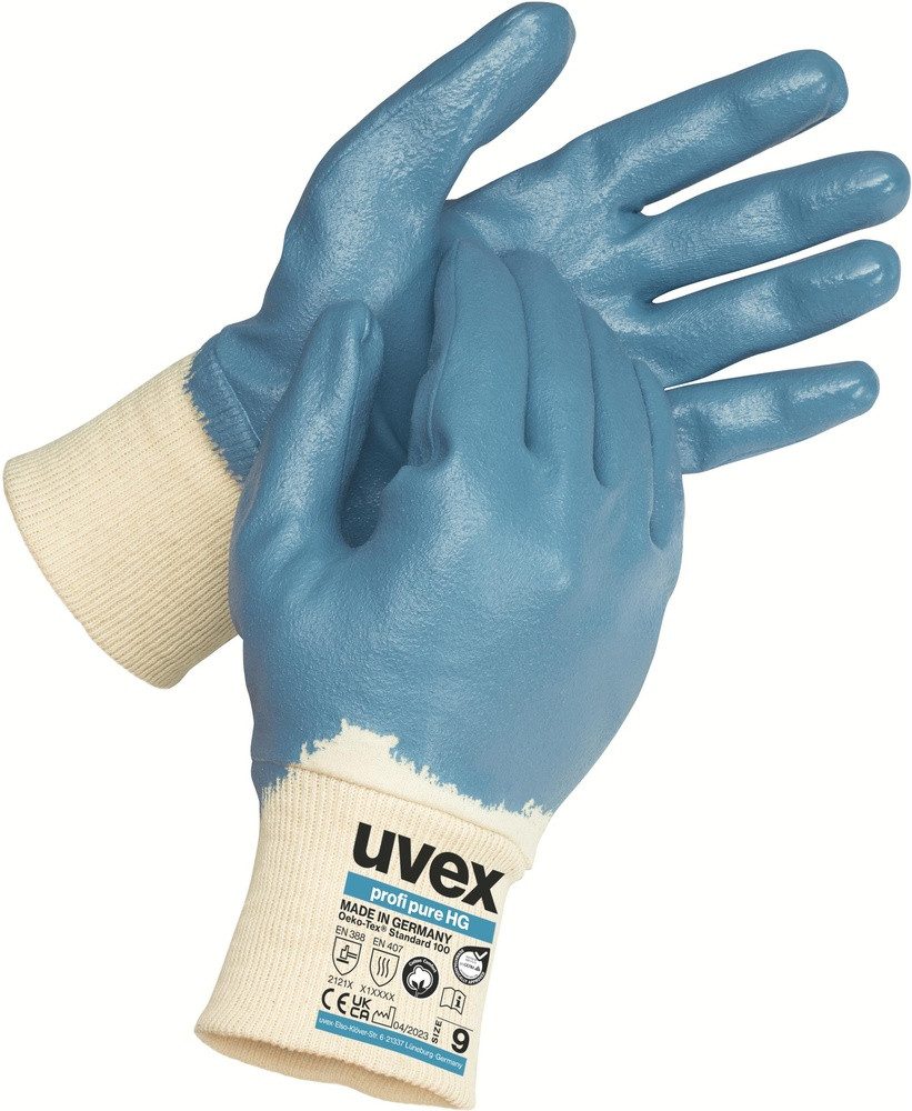 Uvex Arbeitshandschuh-Set Schutzhandschuh Profi Pure Hg