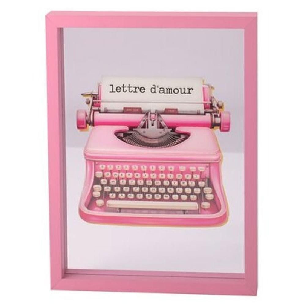 Giftcompany Wanddekoobjekt Glasbild Love Frames Schreibmaschine günstig online kaufen