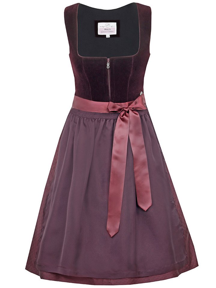 MarJo Dirndl Dirndl Bidingen 58cm Länge pflaume