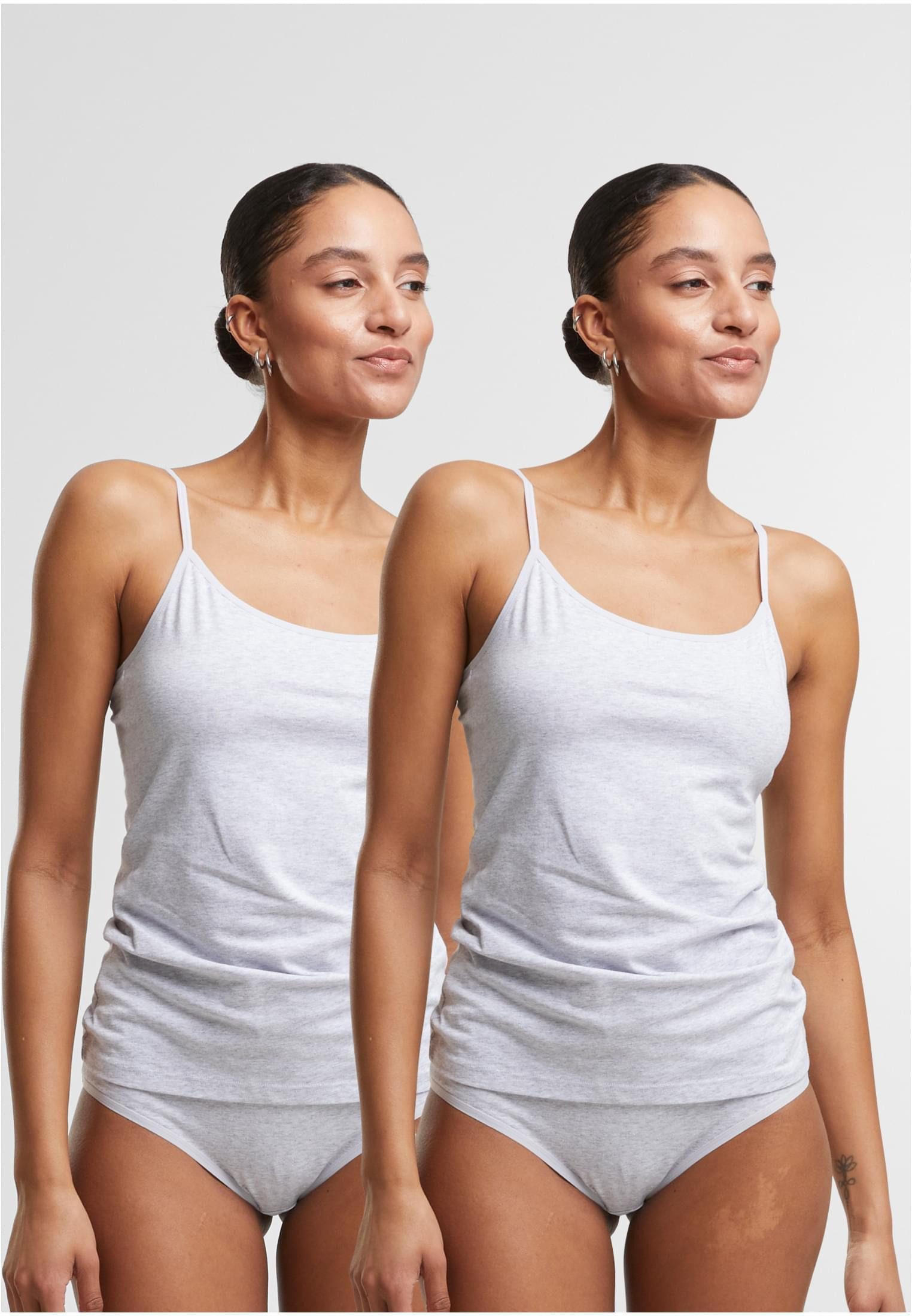 Tanktop Damen Basic Tank Top Cotton 2-Pack