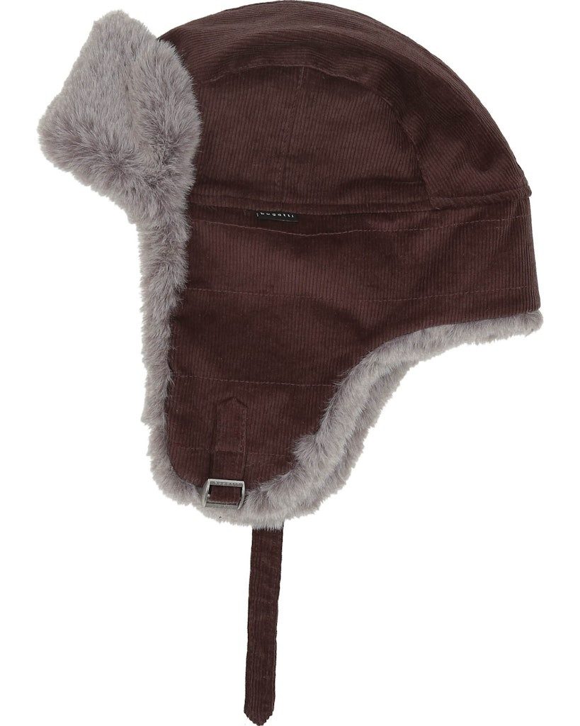 bugatti Schirmmütze Fliegermütze aus Kord mit Webpelz günstig online kaufen