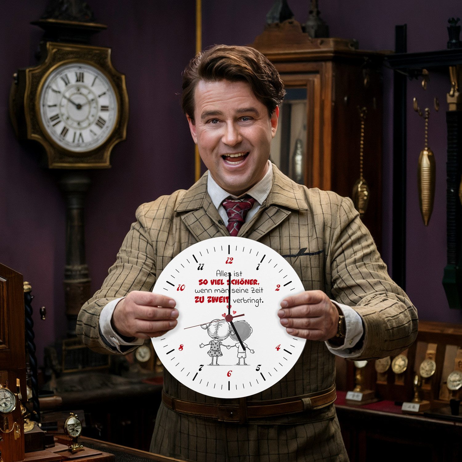 speecheese Wanduhr Alles ist schöner zu günstig online kaufen