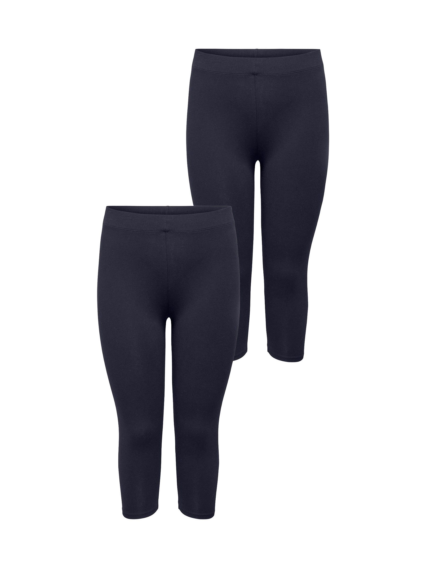 ONLY CARMAKOMA Leggings 2er-SET 3/4 Stretch günstig online kaufen