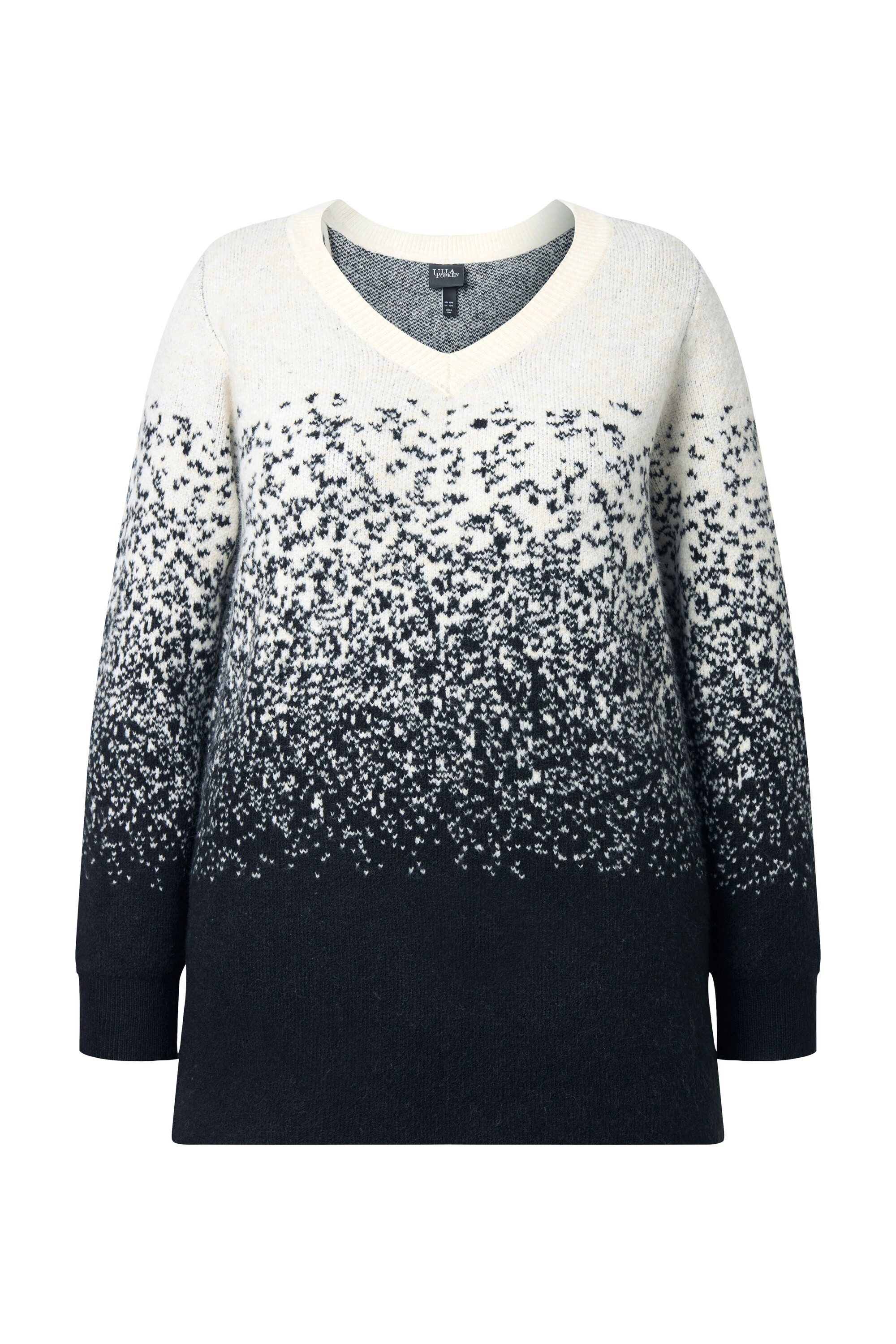 Ulla Popken Strickpullover Pullover Farbverlauf A-Linie günstig online kaufen