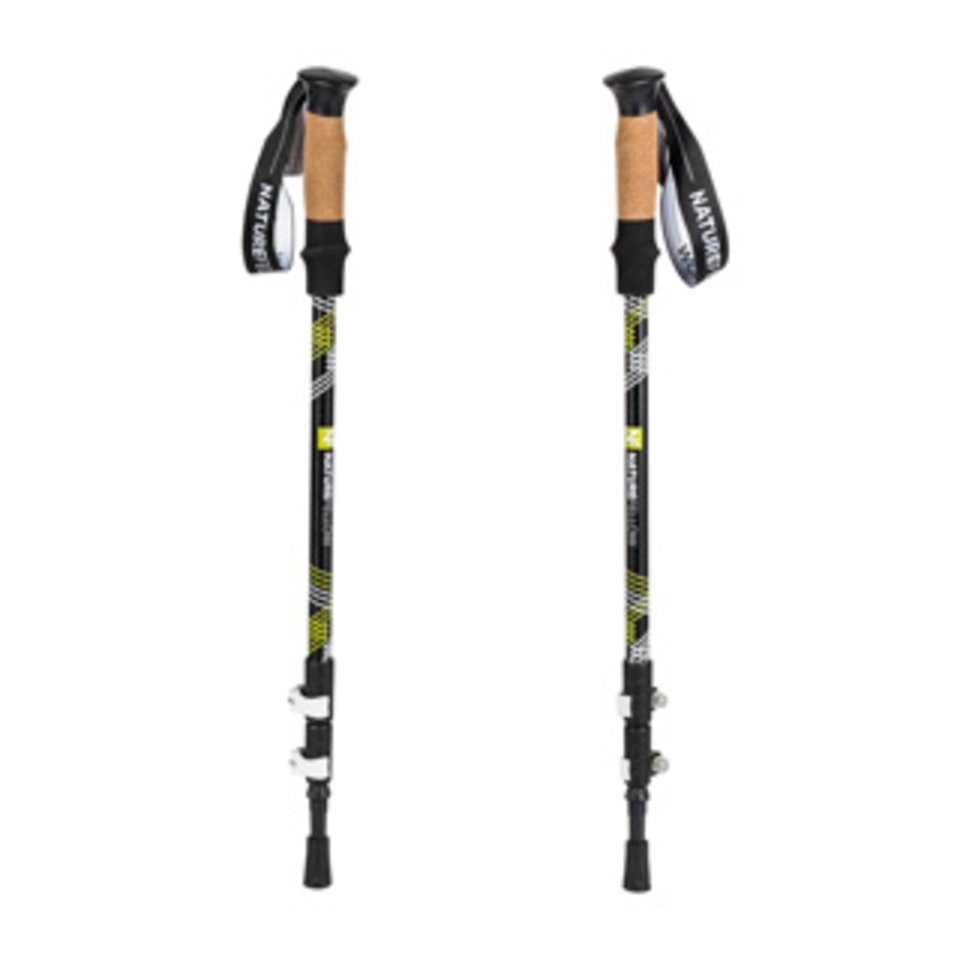 Wanderstock Teleskop Wanderstock 2er Set 65cm - 135cm höhenverstellbar
