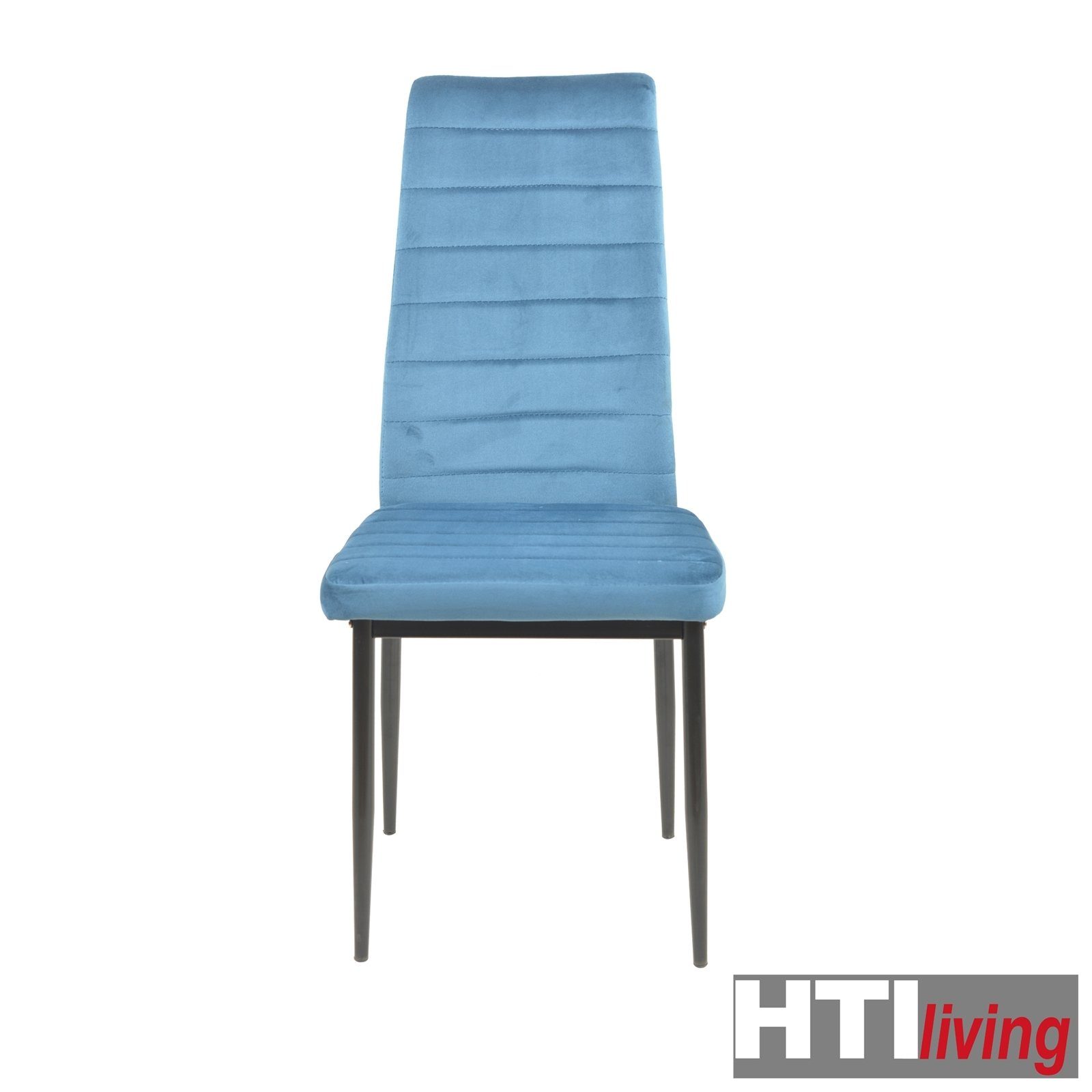 Stuhl (Einzelstuhl, Velvet 1 Esszimmerstuhl Samt HTI-Living Esszimmerstuhl Memphis St), Blau