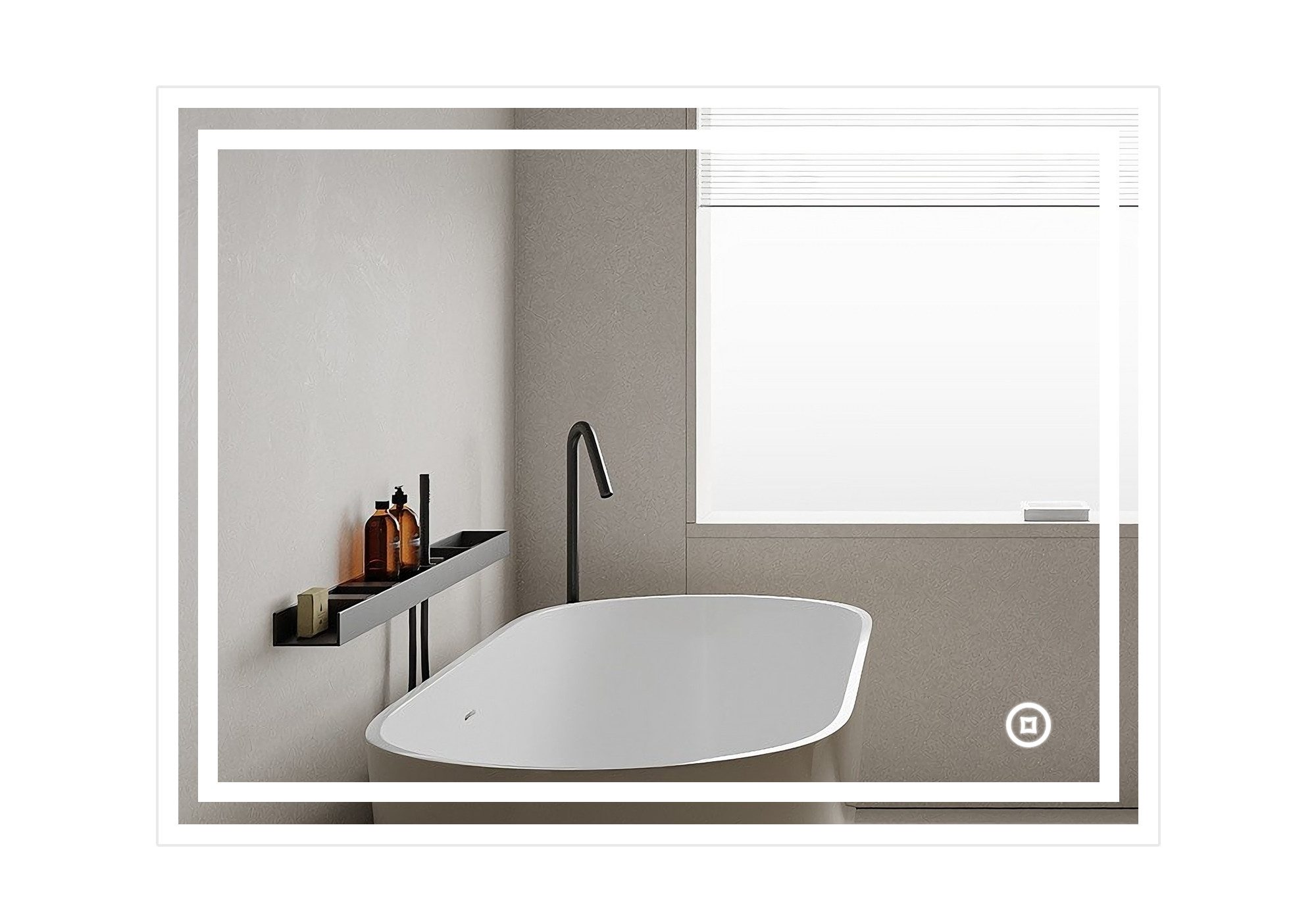 WDWRITTI Spiegel mit beleuchtung Badspiegel Led Bad Wandspiegel Badezimmer günstig online kaufen