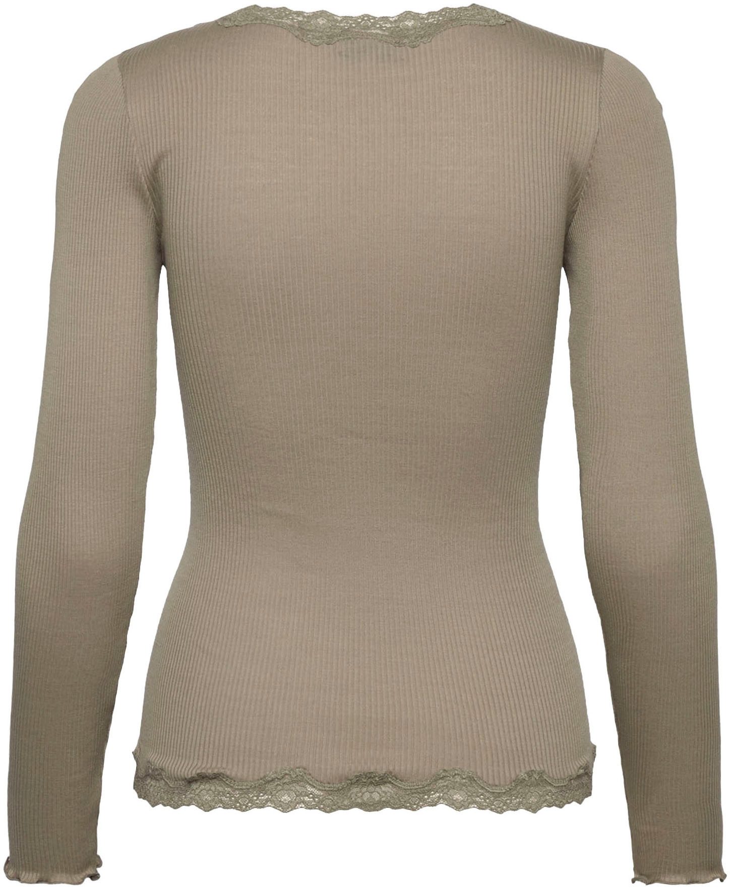 rosemunde Strickjacke Babette Silk Cardigan Vintage-Spitzenbesatz, Perlmutt günstig online kaufen