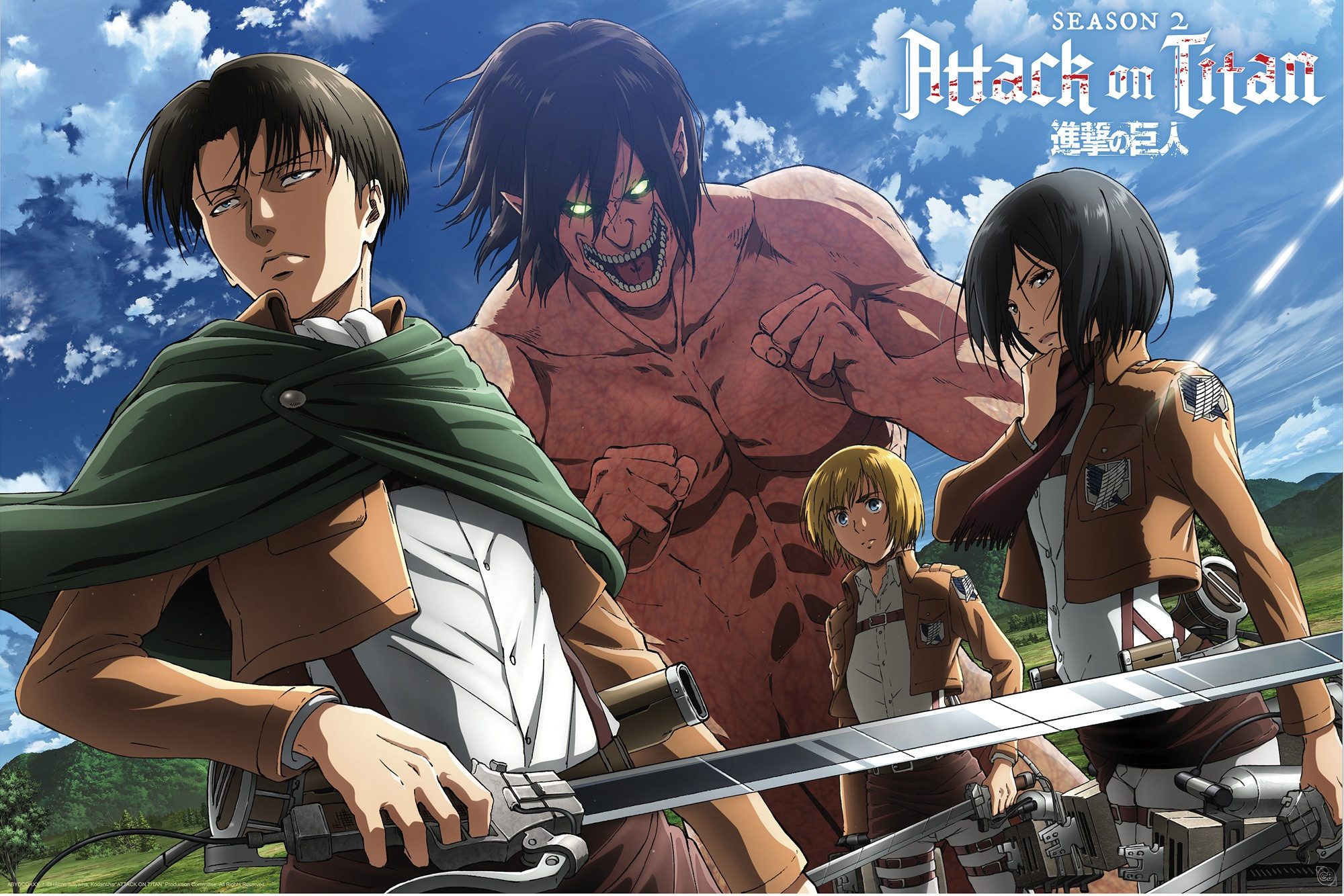 Poster Attack on Titan - Season 2 - Poster 61x91,5 cm