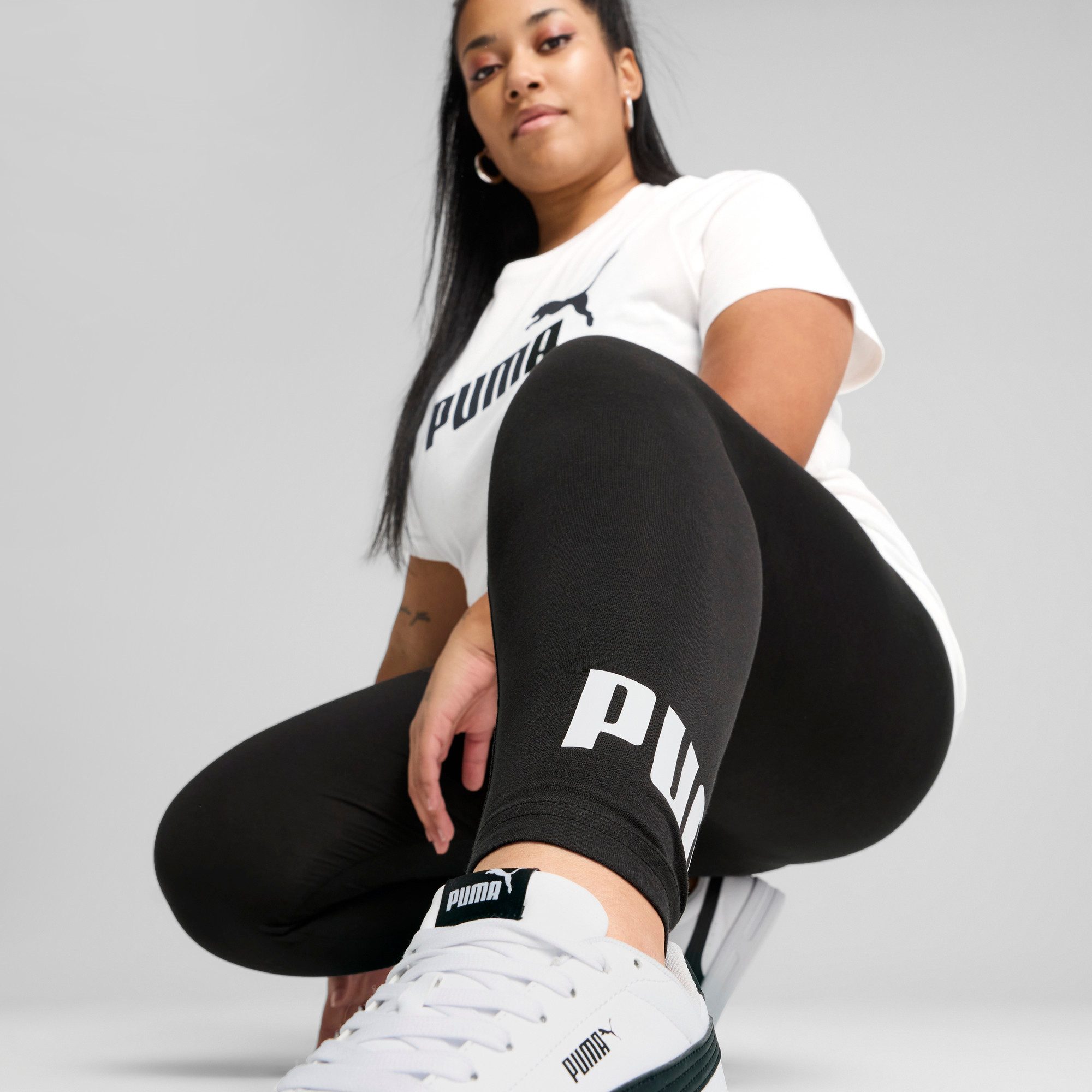 PUMA Leggings ESS NO. 1 LOGO LEGGINGS für aktive Momente, aus Baumwollmix, schmale Passform