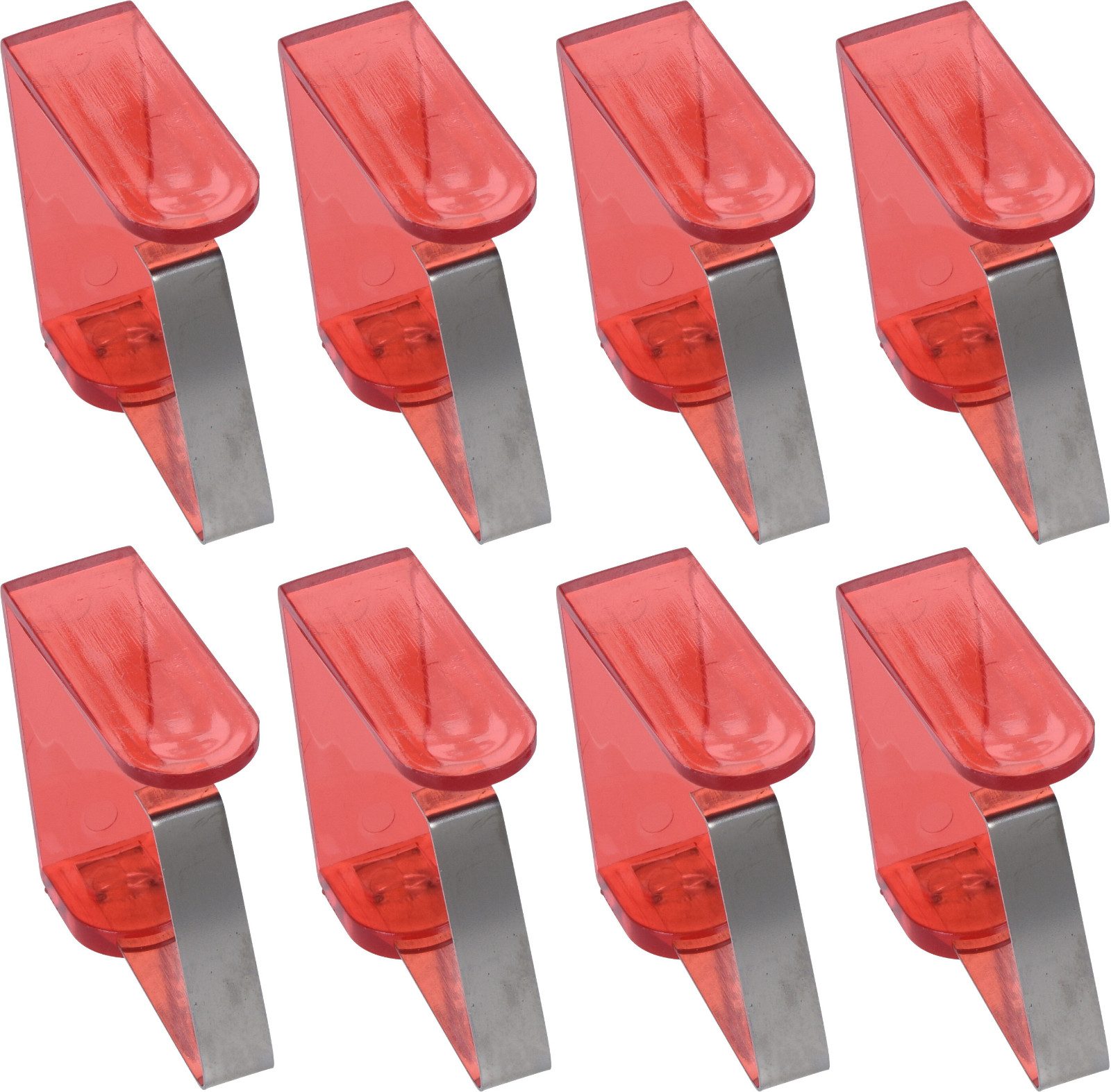 Koopman Tischtuchklammer Tischklammer 4 Farben Bunt Tischdecke 8er Set, (Set, 8-tlg., Packung), 8tlg, Gefedert, Kunststoff / Metall, 4x4x1,5cm, Windschutz – Bild 2 von 5
