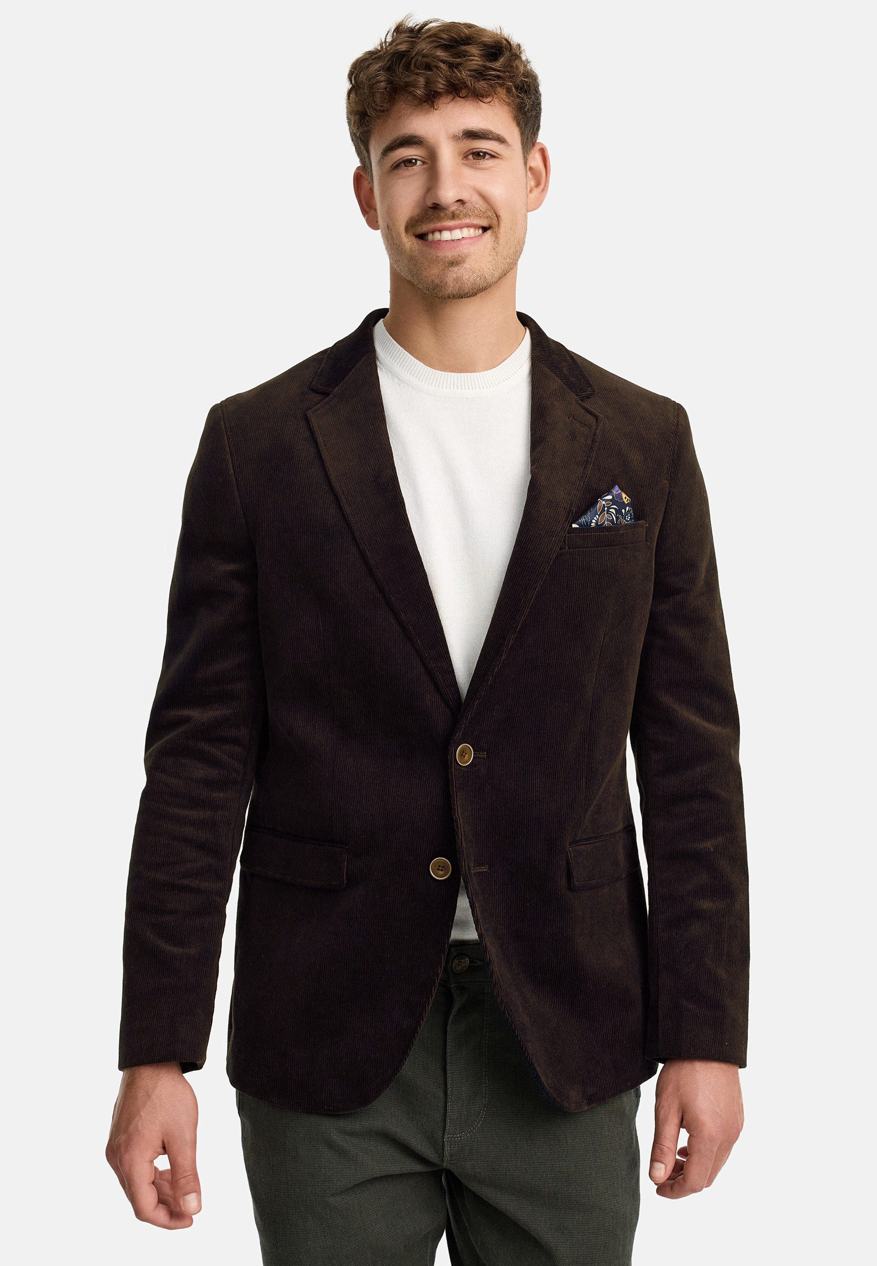 JEFF Anzugsakko Herren JFGeorge Sakko Herrensakko Jacket Stilvolles Cord-Sakko – Klassische Eleganz mit modernem Twist