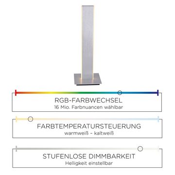 Paul Neuhaus Smarte LED-Leuchte LED Stehlampe Q-Adriana Smart Home, Smart Home, CCT-Farbtemperaturregelung, Dimmfunktion, Memoryfunktion, mit Leuchtmittel, CCT RGB Farbwechsel, dimmbar Fernbedienung, Alexa