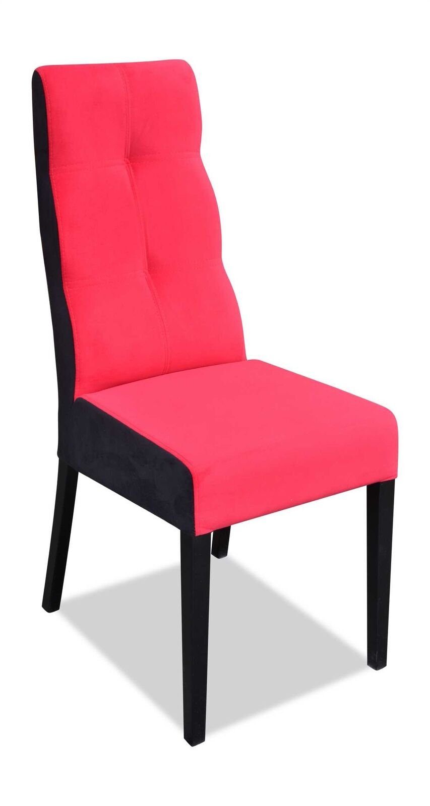 JVmoebel Stuhl Stuhl Holz Polsterstuhl Luxus St) Lehnstuhl Design Rosa Neu Esszimmer Echtholz (1