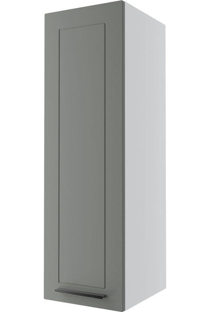 Korpusfarbe wählbar Kvantum graphit Front- Feldmann-Wohnen 30cm Klapphängeschrank und matt 1-türig (Kvantum)