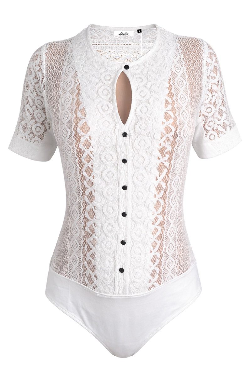 Hangowear Blusenbody Blusenbody - BELA - weiß