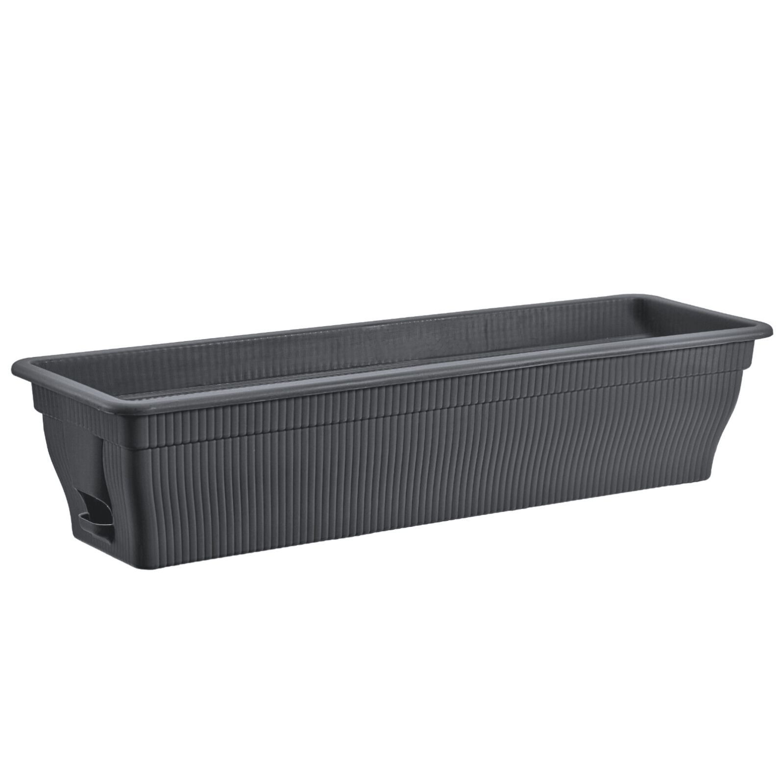 BURI Blumenkasten Balkonkasten mit Wasserspeicher 12,18,25 Liter 4 Farben