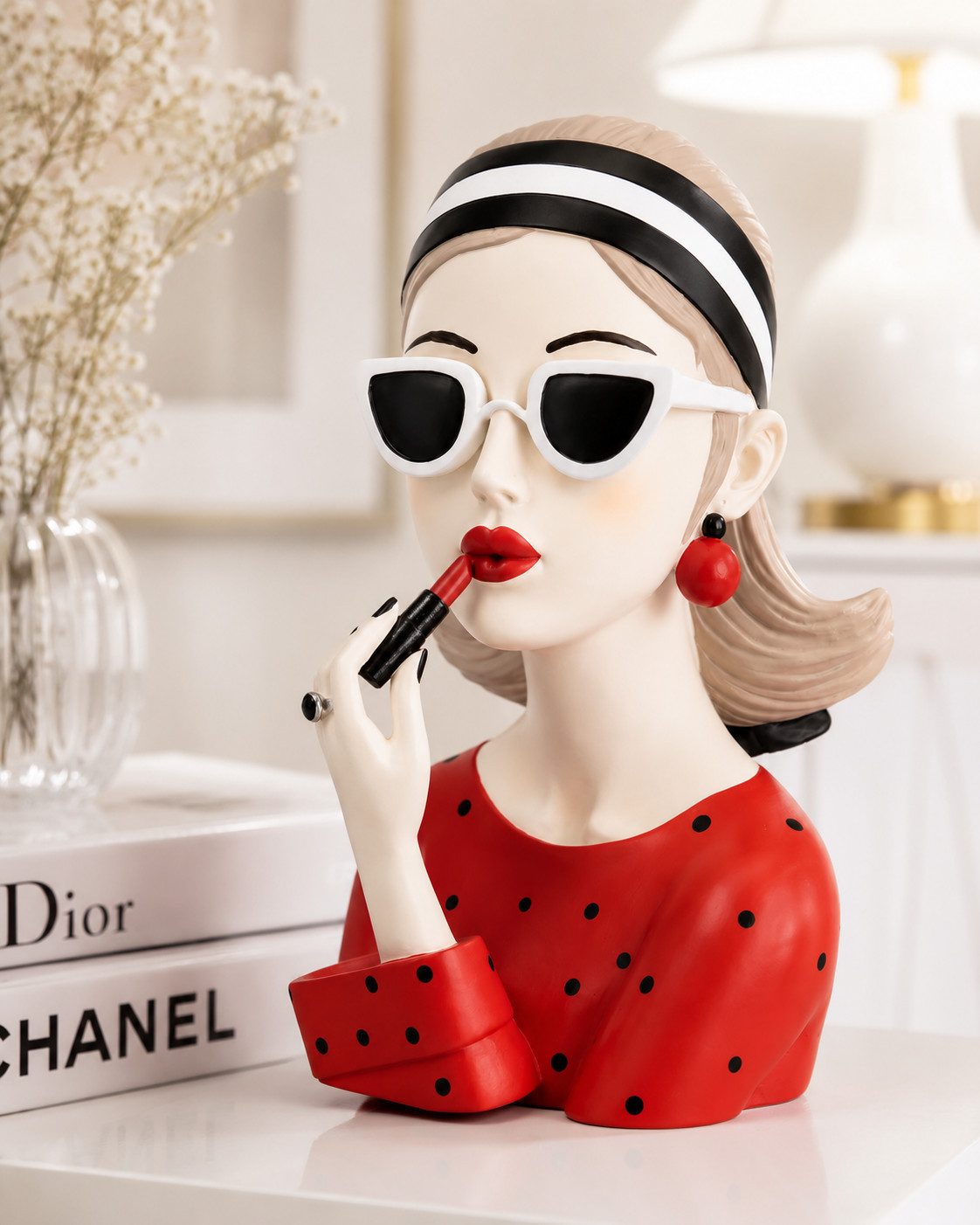 MF Dekoobjekt Deko Figur Lady Rouge Lippenstift
