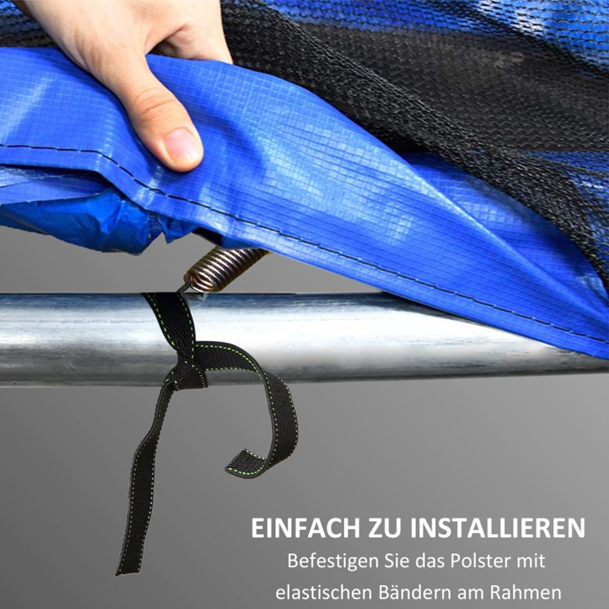 MC Star Trampolin-Abdeckplane Trampolin Randabdeckung Ø244 cm, UV-Schutz, wetterbeständig (langlebig & robust, Trampolin Zubehör)