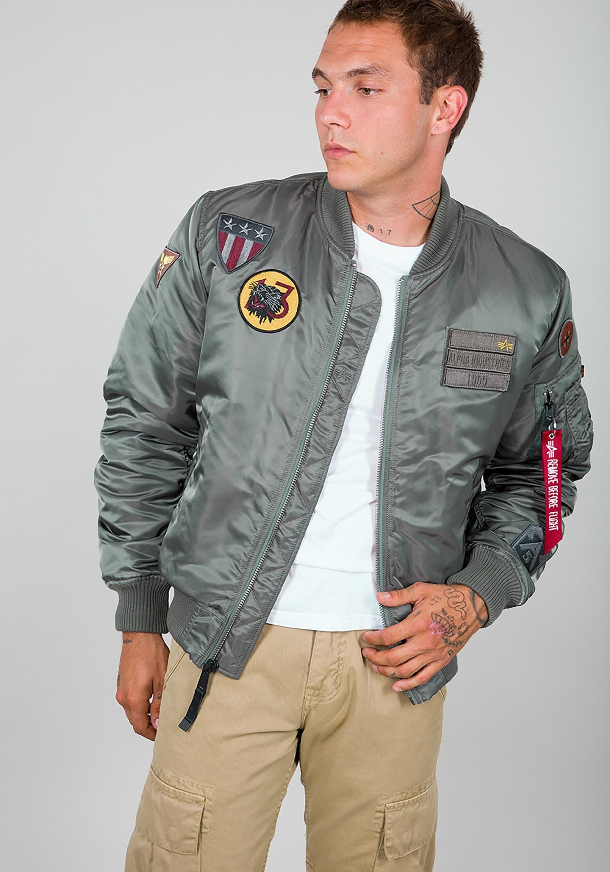 MA-1 Bomberjacke Industries Jackets Alpha Air Men Force Alpha & Bomber Industries - Flight