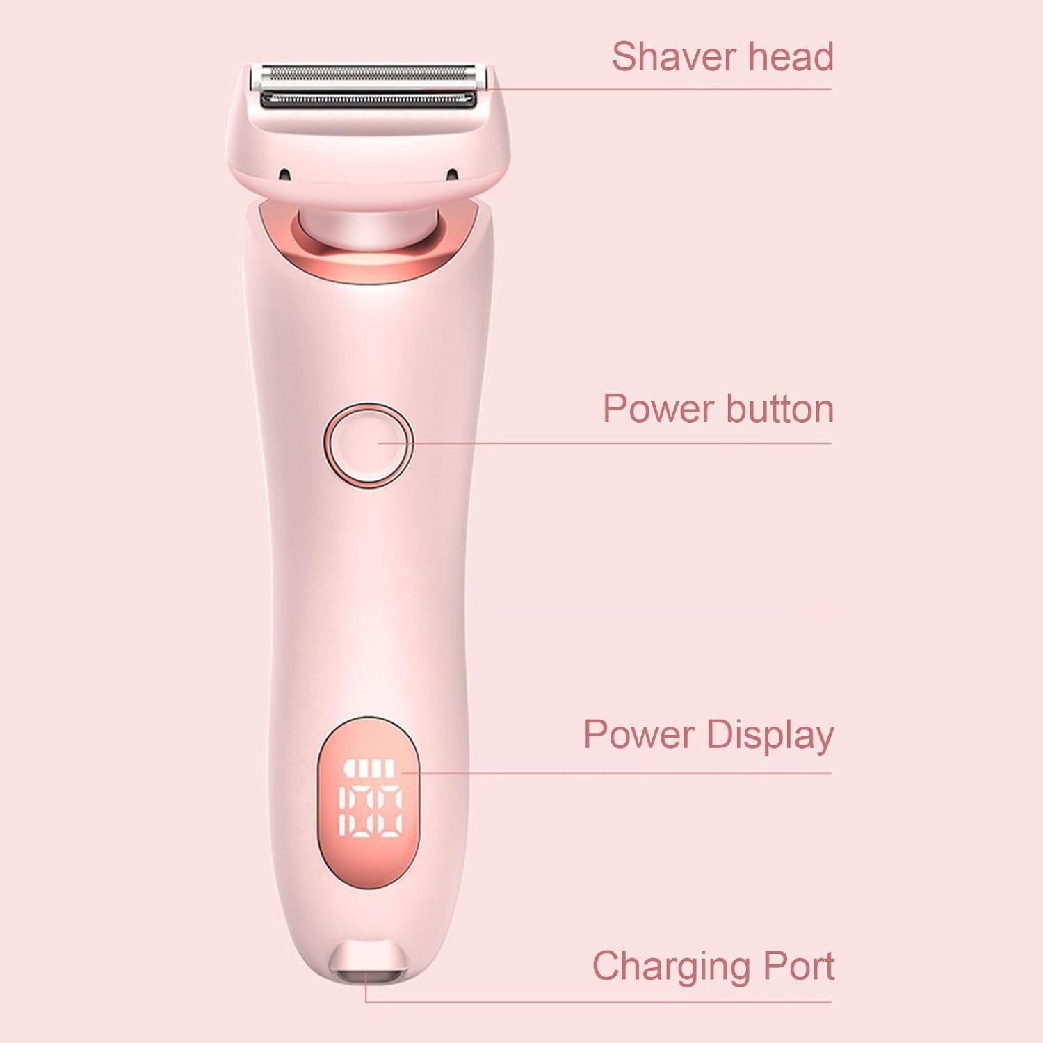 FELIXLEO HPL-Haarentferner 2-in-1 Damenrasierer Elektrisch Intimrasierer Wasserdicht Trimmer Blau