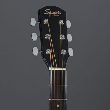 Squier Westerngitarre, Fender SA-105CE Dreadnought Black, SA-105CE Dreadnought Black - Westerngitarre
