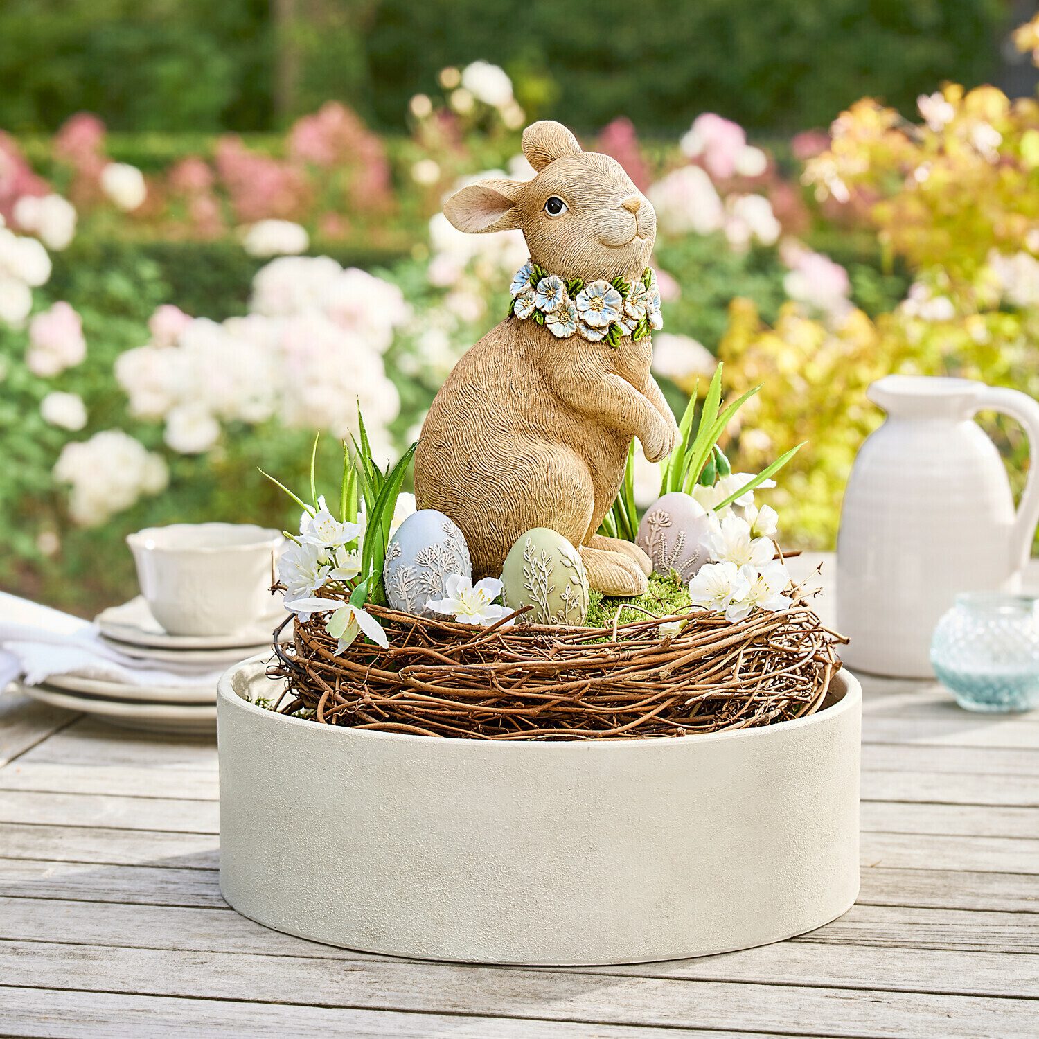 Mirabeau Osterfigur Deko-Hase Ashfordale braun