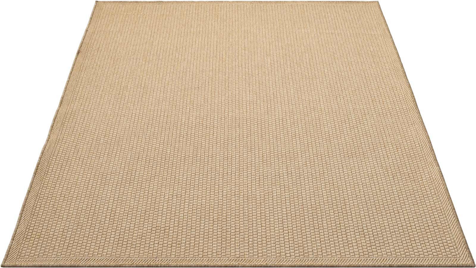Produktbild von Teppich Für Terrasse Wetterfest Casa Pura Outdoor-Teppich Mit Bordüre | Ideal Für Terrasse, Balkon, Garten, Küche, Flur | Aus Kunststoff Wetterfest Und Rutschsicher | Viele Größen Und Farben (Bologna, 70x130 Cm Outdoor