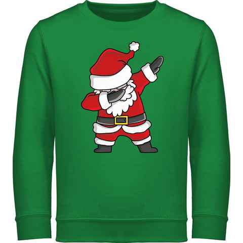 Shirtracer Sweatshirt Dabbing Weihnachtsmann Weihnachten Kleidung Kinder