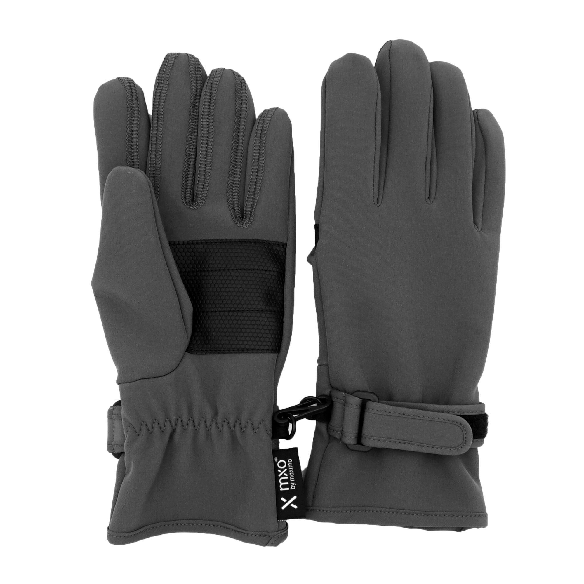 MAXIMO Strickhandschuhe KIDS-Fingerhandschuhe Softshell, Klettriegel (2-St)