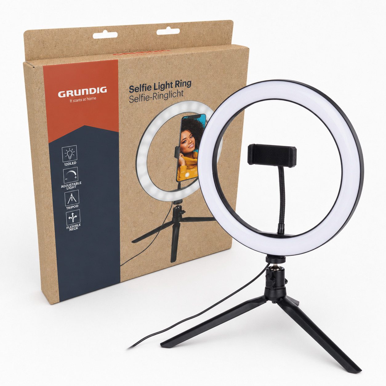Grundig Ringlicht Grundig Ringlicht mit Stativ - Ringlicht 25cm